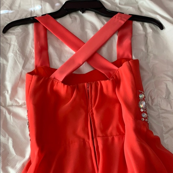 Pink high-low dress - Picture 3 of 4